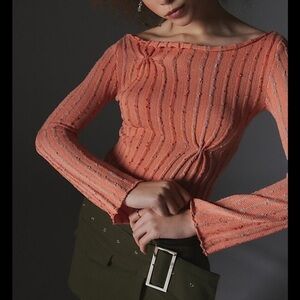 Silence + Noise Reagan Textured Boat Neck Sweater small
NWOT